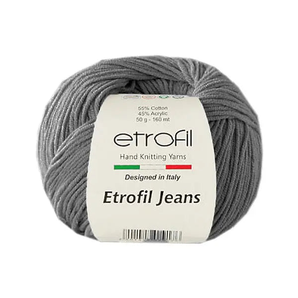 Etrofil Jeans haak garen-Grijs 65