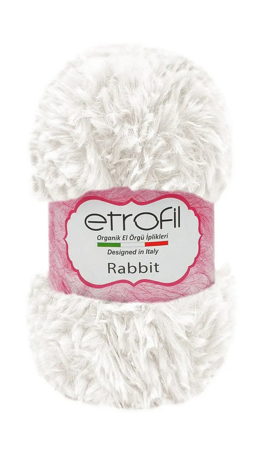 Etrofil Rabbit imitatiebont garen-Wit-70111