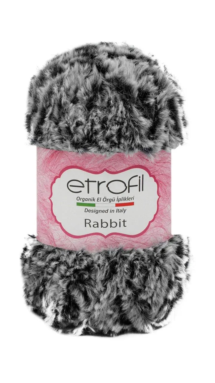 Etrofil Rabbit imitatiebont garen-Grijs-70907