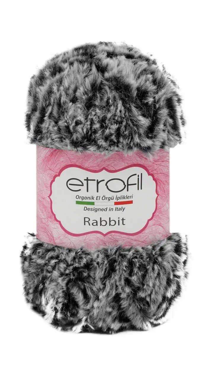 Etrofil Rabbit imitatiebont garen-Grijs-70907 - Hobbygaren