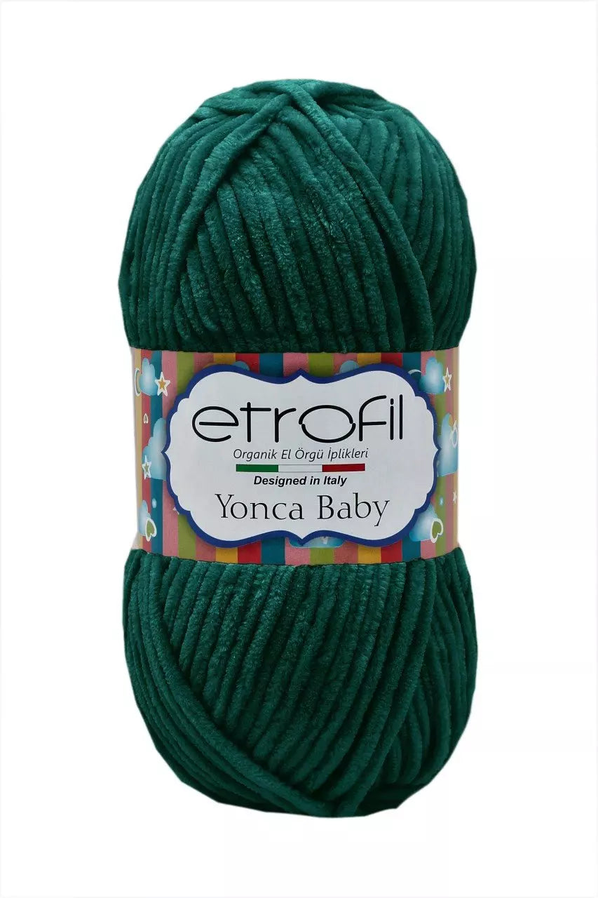 Etrofil Chenille Garen-Donker Groen 70428 - Hobbygaren