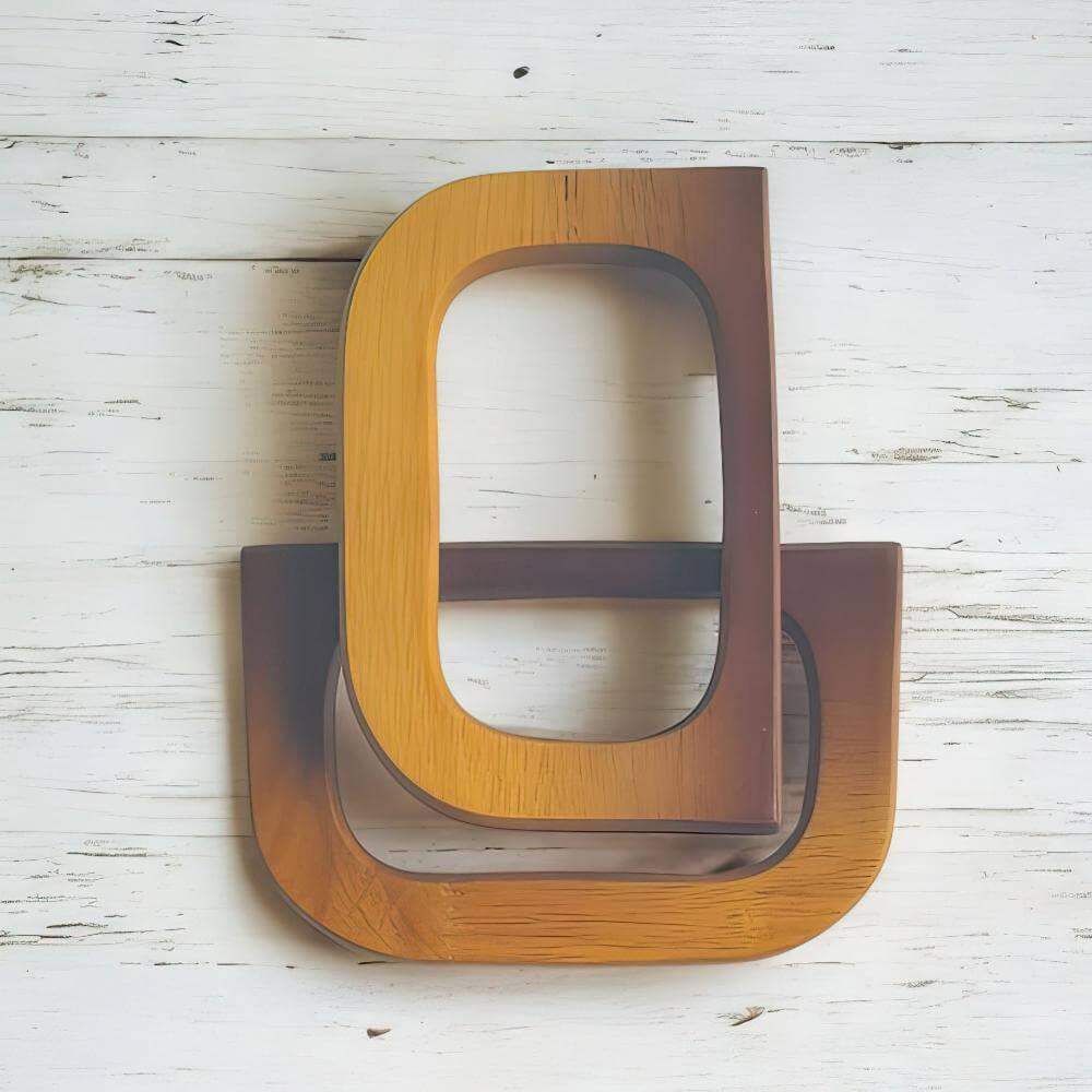 Houten Tashengsels- D vorm Bruin - Hobbygaren