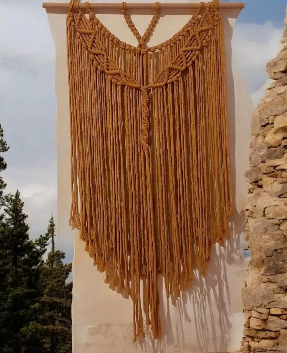 Macrame Pakket Wandkleed Boho - Oker - Hobbygaren