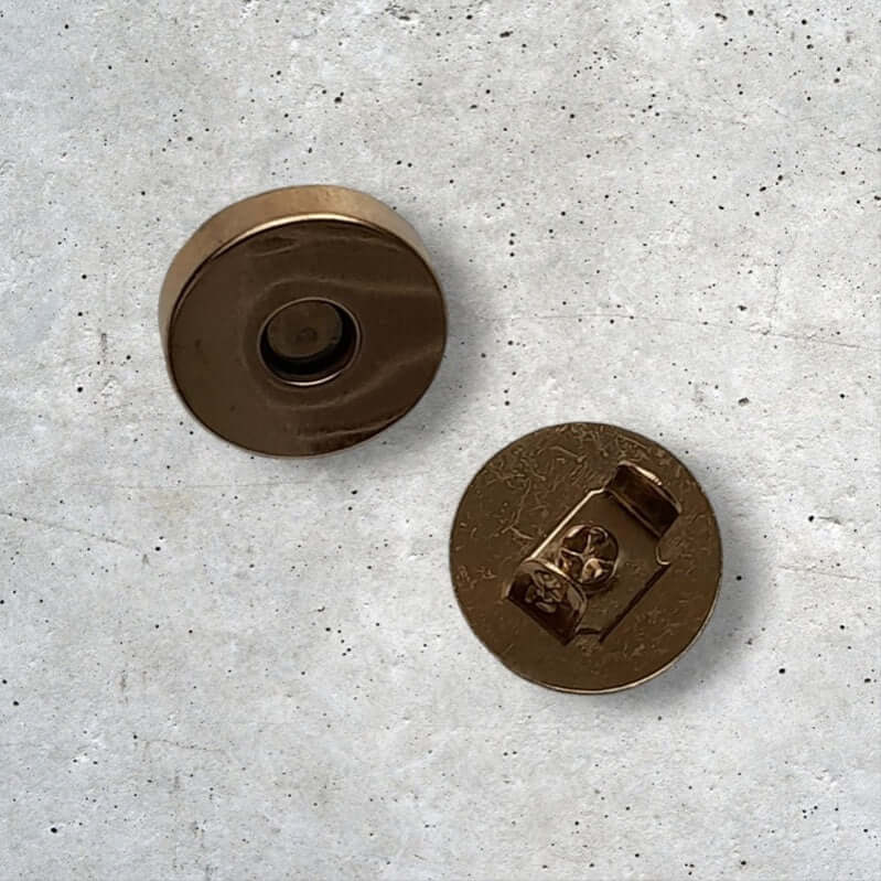 Magneetsluiting voor Tassen Rond 18mm verguld - Hobbygaren