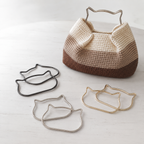 Metalen Tas Handvatten Kattenkopje