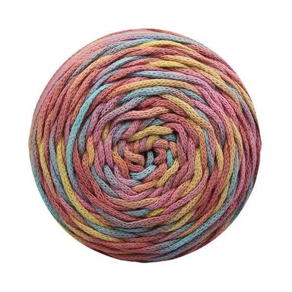 Ombre Draad-2mm Roze - Geel - Mint - Hobbygaren