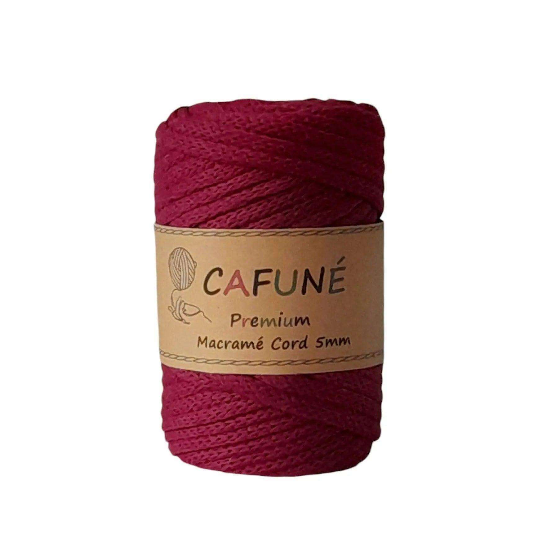 Cafuné Macramé Koord 5mm Grape – 40m - Hobbygaren