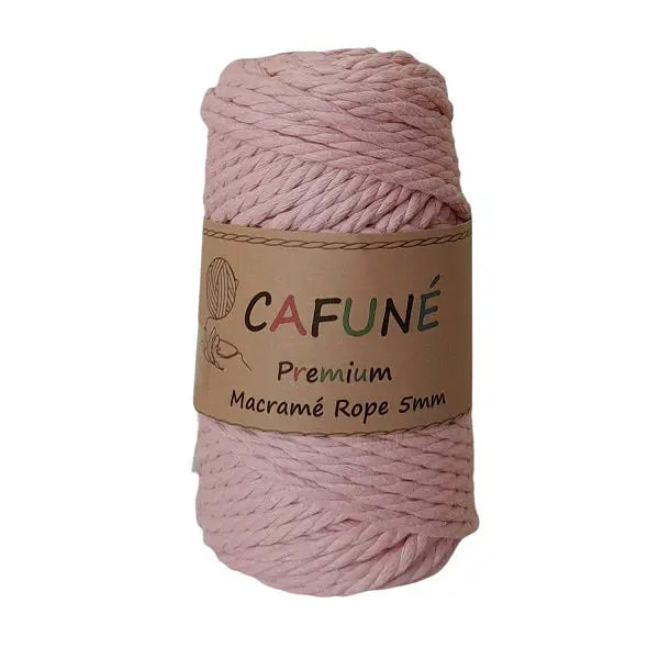 Premium Macrame Touw 5mm Oud Roze Cafuné