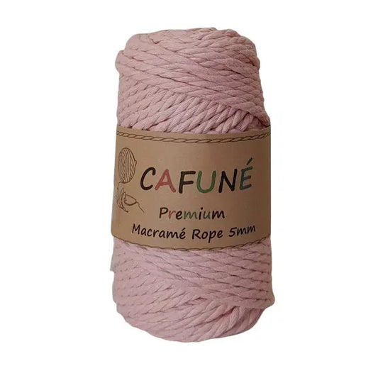 Premium Macrame Touw 5mm Oud Roze Cafuné