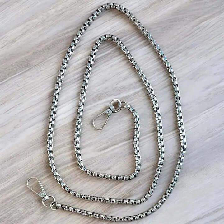 Tas ketting met Venetiaanse Schakel - Zilverkleurig - 116cm - Hobbygaren