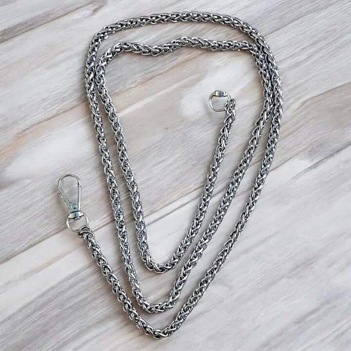 Tas ketting met Vossenstaart Schakel - Zilverkleurig - 116cm - Hobbygaren