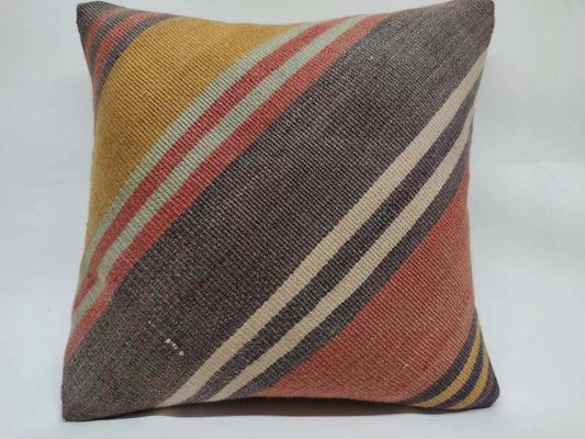 Vintage Kelim Kussenhoes -40x40 cm -38 Hobbygaren