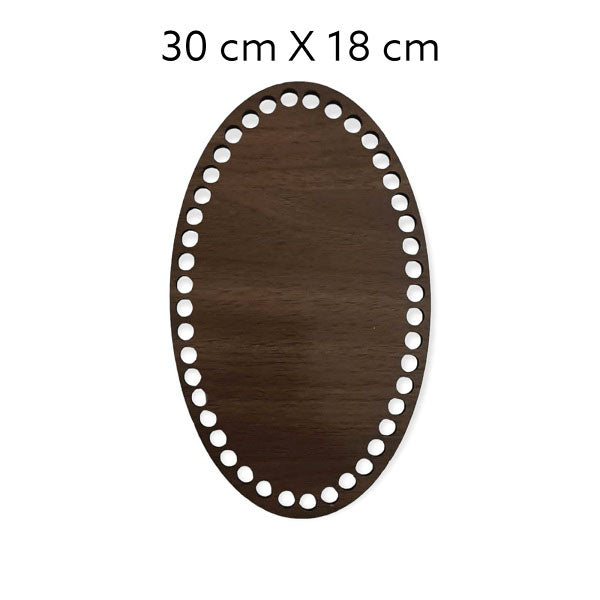 Ovale MDF bodems – bruin (20 t/m 40 cm)