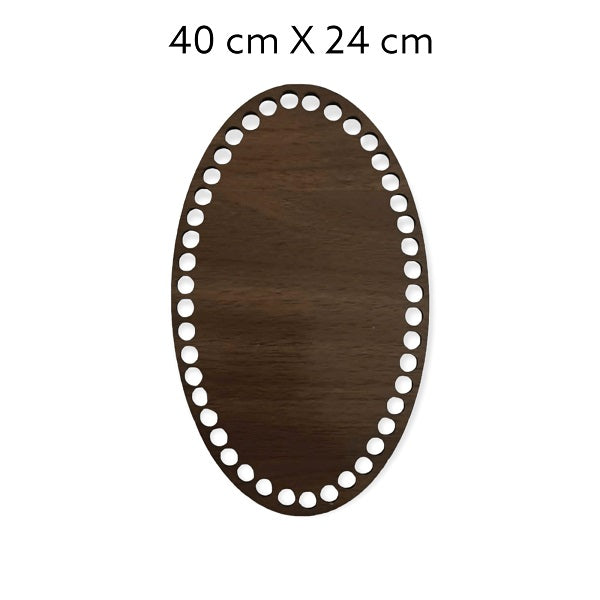 Ovale MDF bodems – bruin (20 t/m 40 cm)