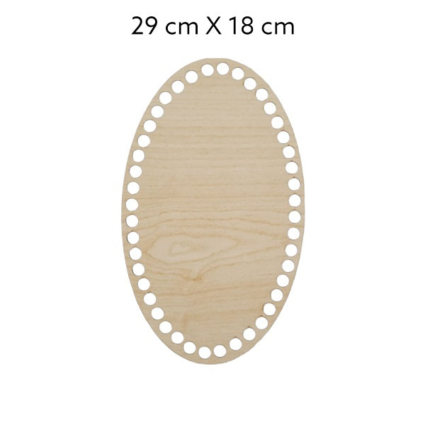 Ovale MDF bodems – naturel kleur (20 t/m 40 cm)