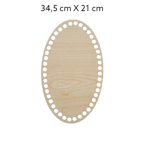 Ovale MDF bodems – naturel kleur (20 t/m 40 cm)