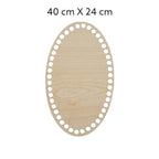 Maak een mand, dienblad of servettenhouder met deze houten bodem.
