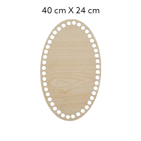Ovale MDF bodems – naturel kleur (20 t/m 40 cm)