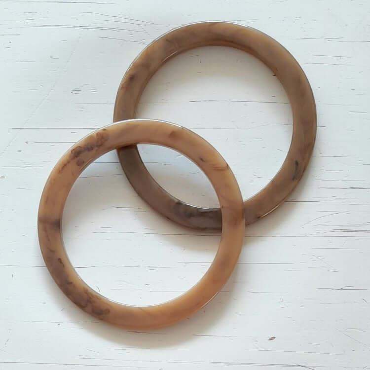 Acryl Tashengsel - Donker Beige - Hobbygaren