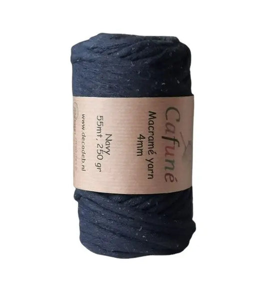 Cafuné Macramé Garen 4mm -Navy