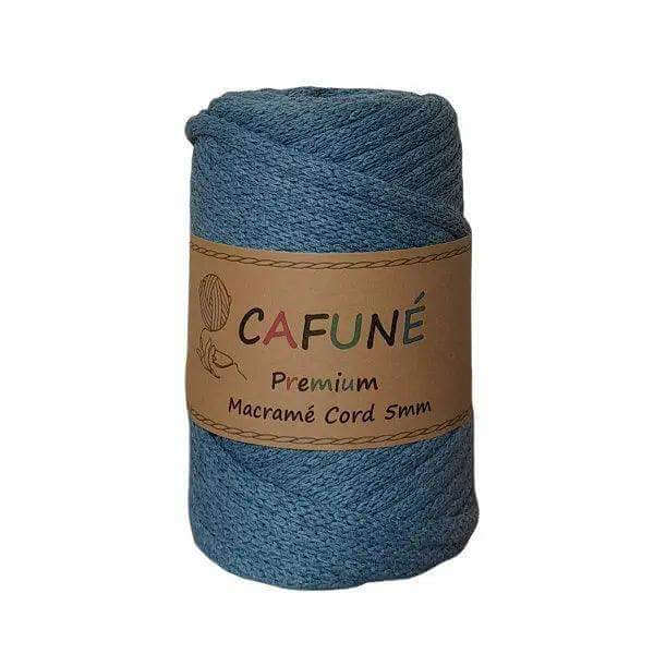 Cafuné Macramé Koord 5mm Jeans – 40m - Hobbygaren