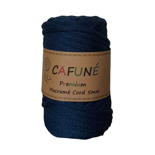 cafune premium macrame koord 5mm, gevlochten koord, navy