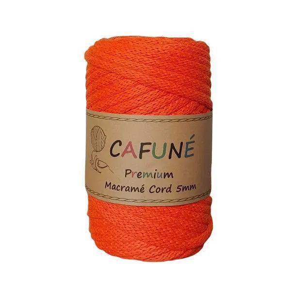Cafuné Macramé Koord 5mm Oranje – 40m - Hobbygaren
