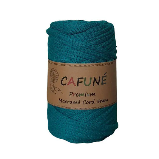 cafune premium macrame koord 5mm, gevlochten koord, peacock