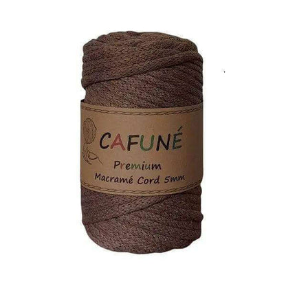 Cafuné Macramé Koord 5mm Roest Bruin – 40m - Hobbygaren