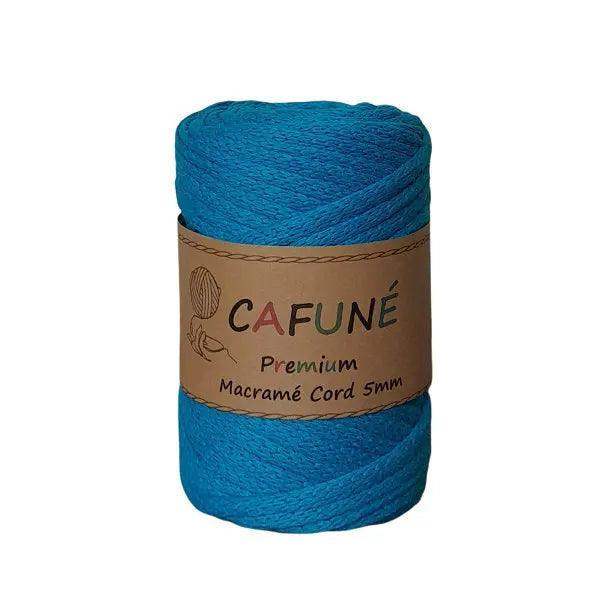 Cafuné Macramé Koord 5mm Turquoise – 40m - Hobbygaren