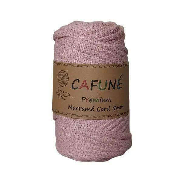 Cafuné Macramé Koord 5mm Zalm Roze – 40m - Hobbygaren
