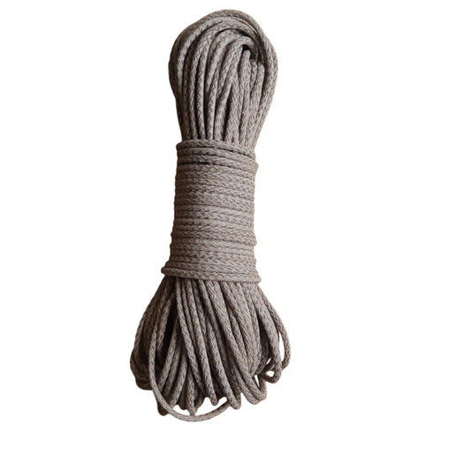 gevlochten naaikoord gemeleerd beige van cafune. Tresskoord te koop bij hobbygaren.nl