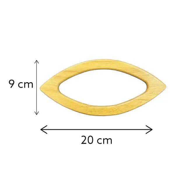 Houten Tashengsels- Ovaal - Hobbygaren