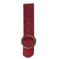 Leren Tas Flap Met Sluiting-Rood 25x5cm - Hobbygaren