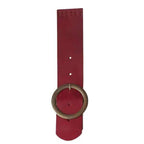 Leren Tas Flap Met Sluiting-Rood 25x5cm - Hobbygaren