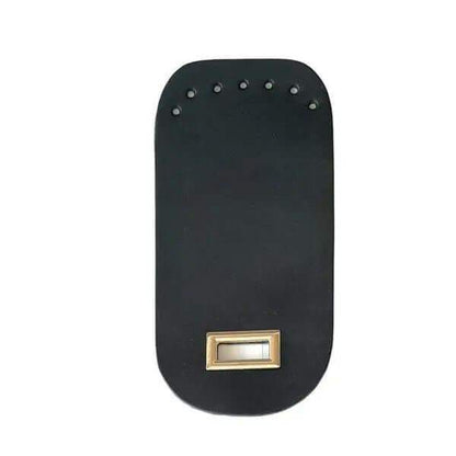 Leren Tas Flap met Sluiting 18x9cm - Zwart - Hobbygaren