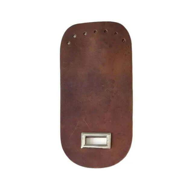 Leren Tas Flap met Sluiting 18x9cm - Antiek Bruin - Hobbygaren