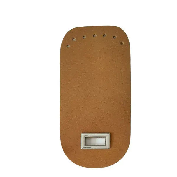 Leren Tas flap met Sluiting - 18x9cm-Camel. Deze flap met draai sluiting is de Finishing touch voor je tas. Van hobbygaren.nl