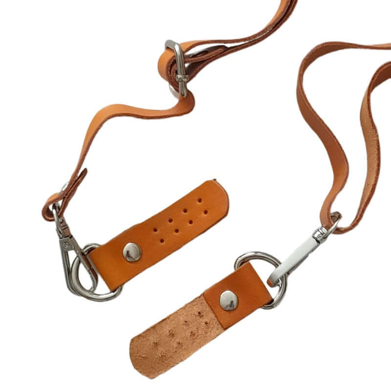 Bandoulière et bandoulière en cuir