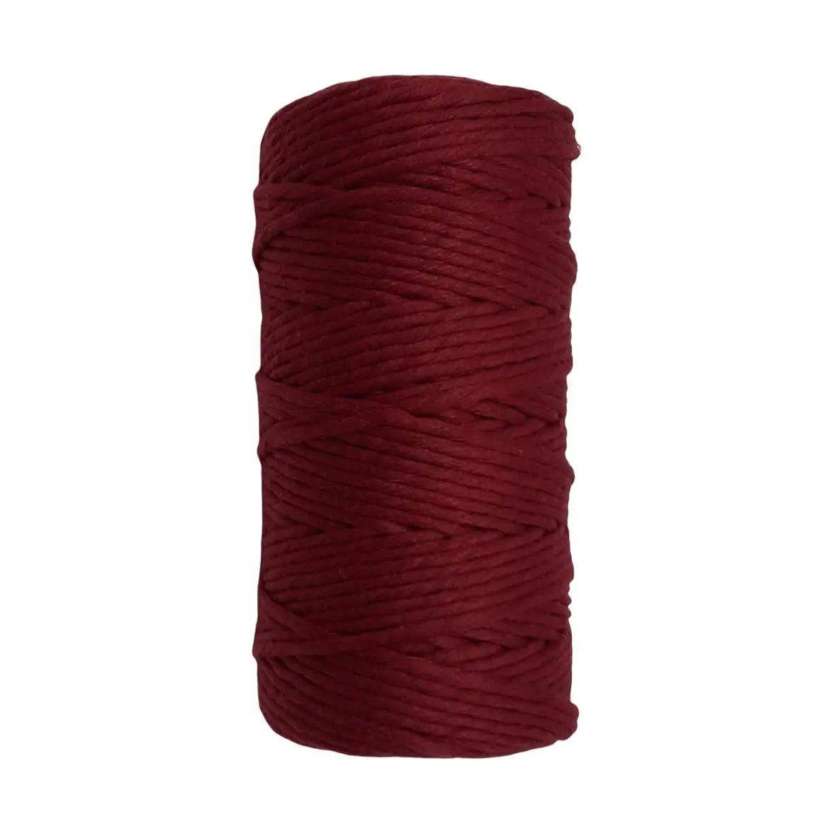 Lux Macrame Garen 3mm Bordeaux - Hobbygaren