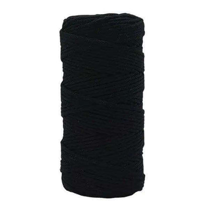 Lux Macrame Garen 3mm Zwart - Hobbygaren