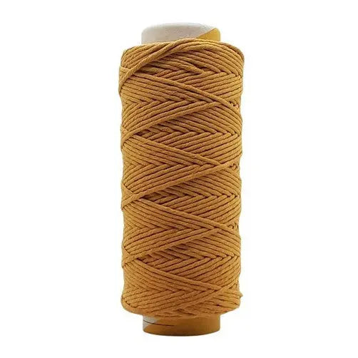 cafune lux single twist macrame garen 5mm oker