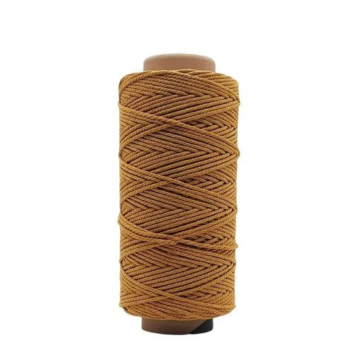 cafune lux macrame touw, 4mm oker. driestrengs touw