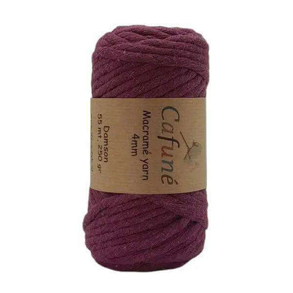 Cafuné Macrame Garen 4mm - Damson - Hobbygaren