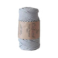 Cafuné Macrame Touw 3mm -Lichtgrijs - Hobbygaren