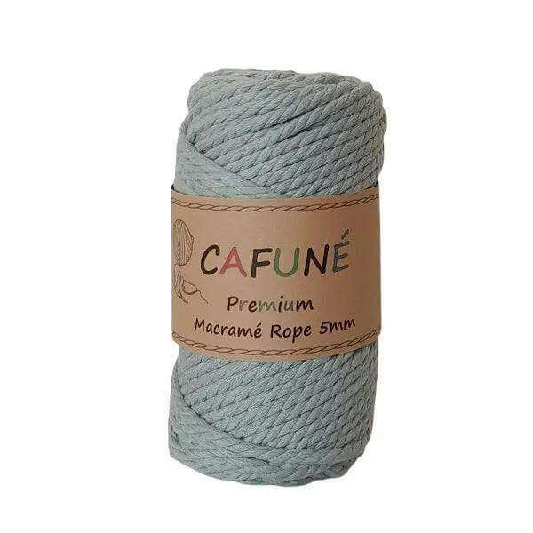 Premium Macrame Touw 5mm Eucalyptus - Hobbygaren