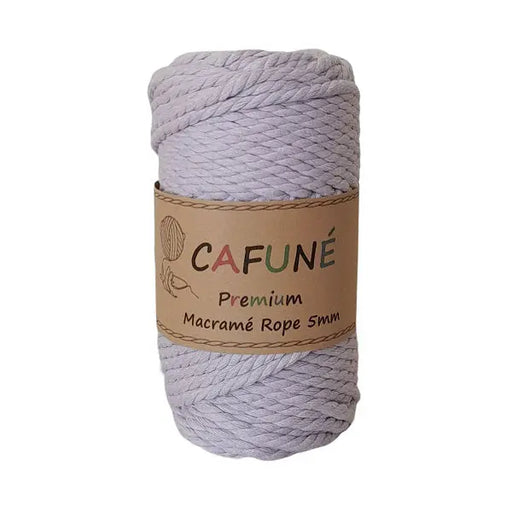 Cafune premium macrame touw 5mm, lila. Ook in schitterende pasteltinten