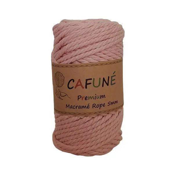 Premium Macrame Touw 5mm Zalm Roze - Hobbygaren