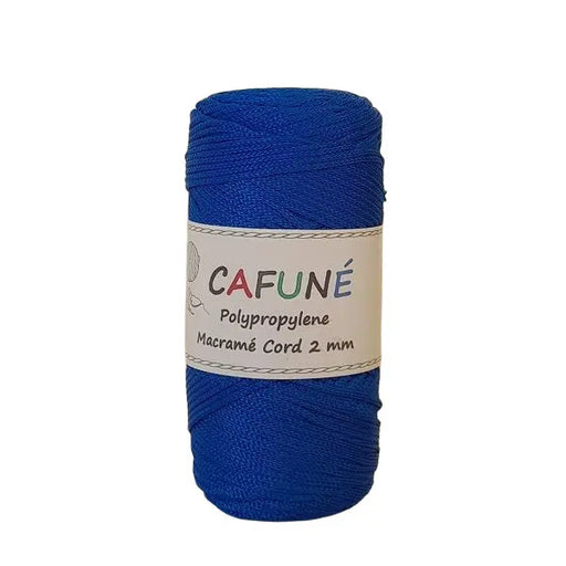 Cafune Polypropyleen koord 2mm is een gevlochten koord in schitterende kleuren zoals deze indigo