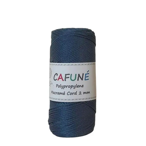 Cafune Polypropyleen koord 2mm is een gevlochten koord in schitterende kleuren zoals deze jeans kleur